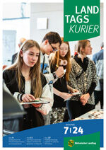 Jugendliche beim Projektemarkt der Jugendgeschichtstage im Landtag