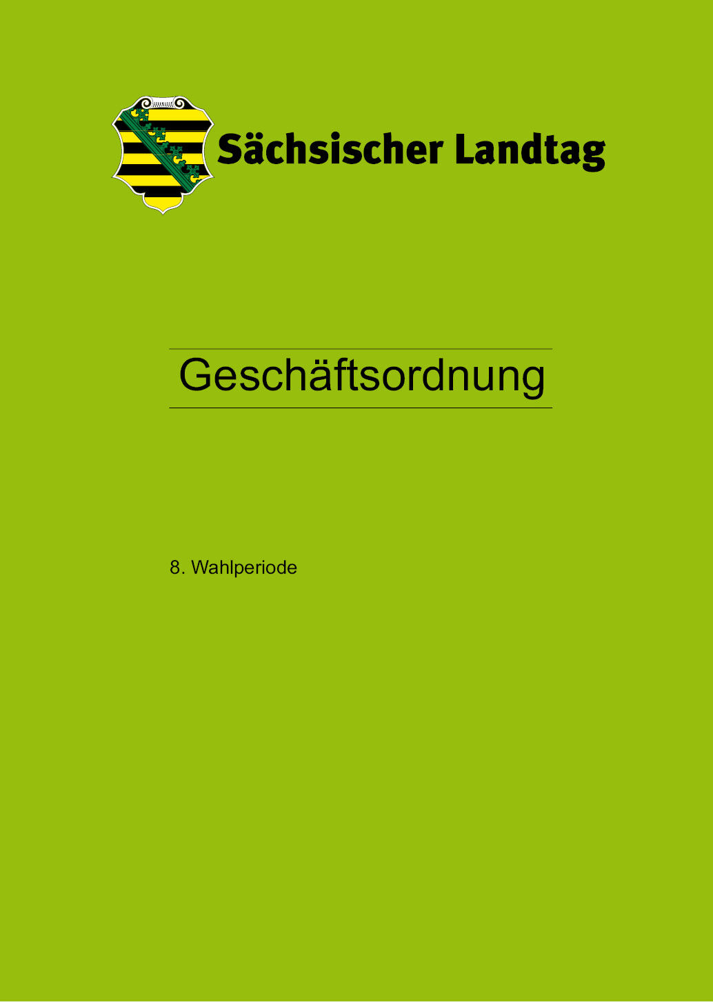 Geschäftsordnung, 8. Wahlperiode