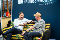 Auf dem Sachsensofa war der Landtagspräsident auch zu Gast