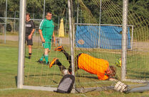 Gute Parade des Torwart