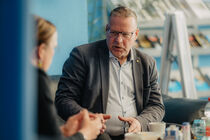 Lars Kuppi im Interview mit Redakteurin Katja Ciesluk